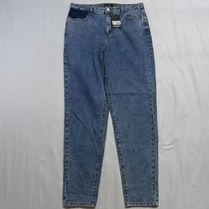 NEW Riot 12 High Rise Mom Jean Shadow Pocket Light‎ Stretch Denim Jeans